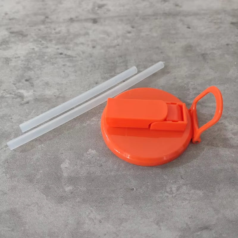 Portable Soda Can Lid with Straws