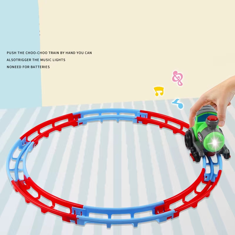 DIY Rolling Rail Train Toy