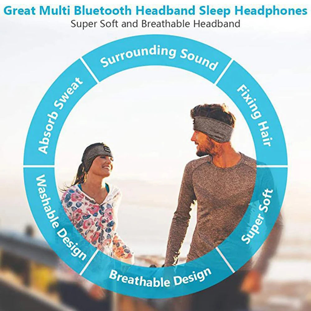 Bluetooth Sports Headband Earphones Mask