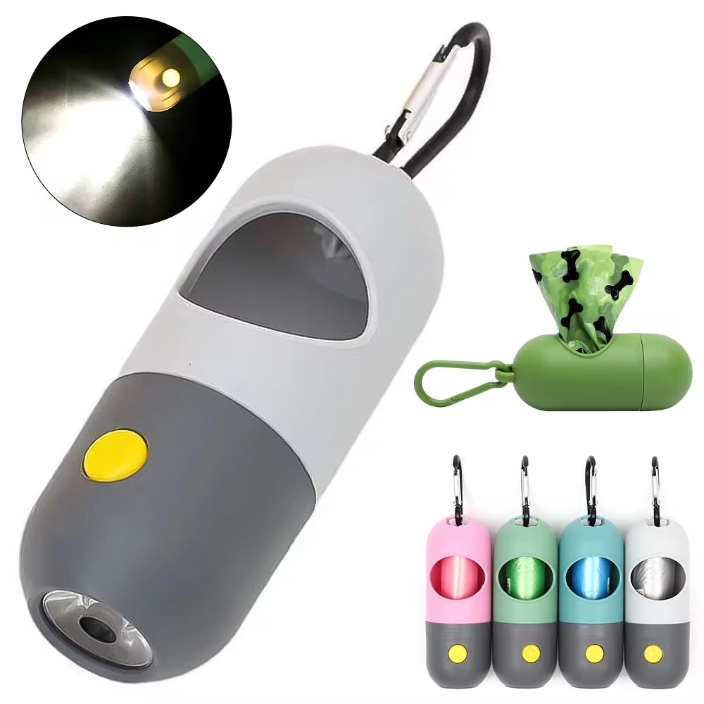 LED Light Dog Poop Bags Dispenser