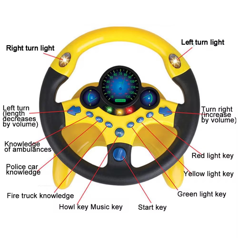 Electric Steering Wheel Toy