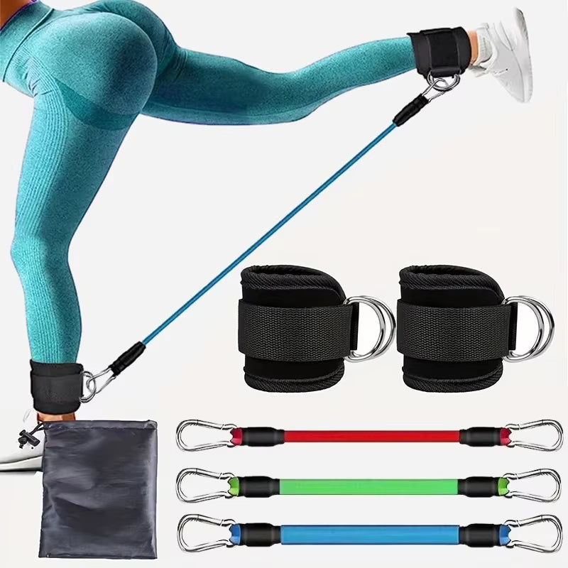 Resistance Band Set with Ankle Straps