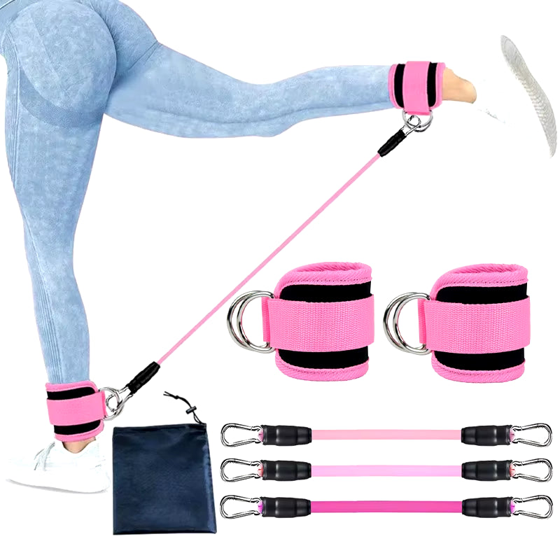 Resistance Band Set with Ankle Straps