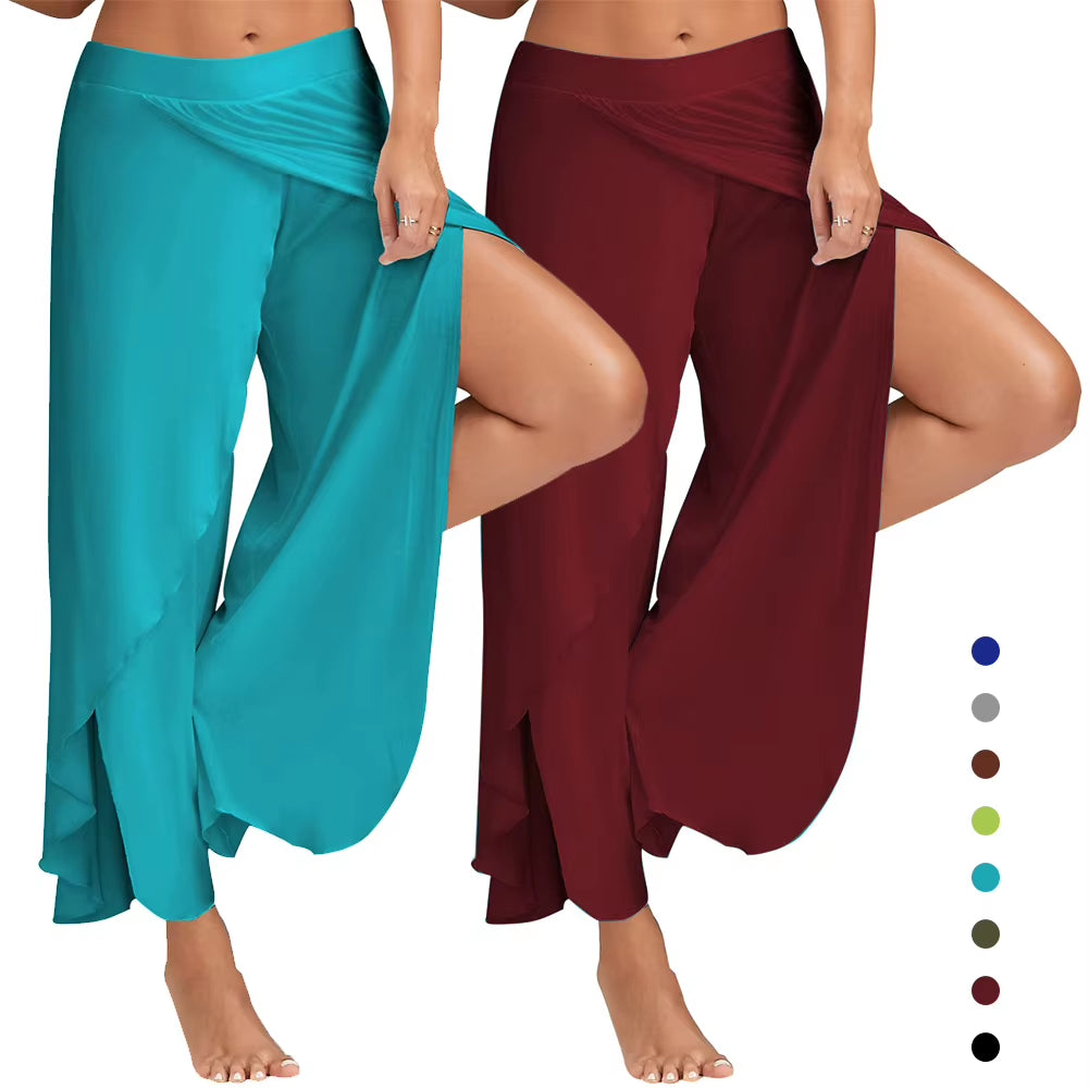 Plus Size Wide Leg Yoga Pants