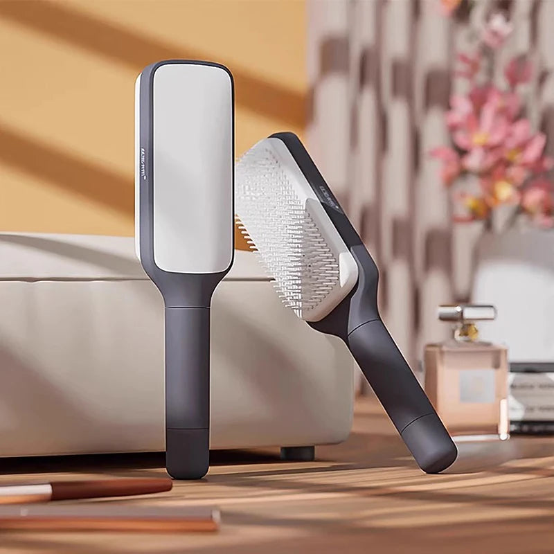 Self-Cleaning Hairbrush with Scalp Massage