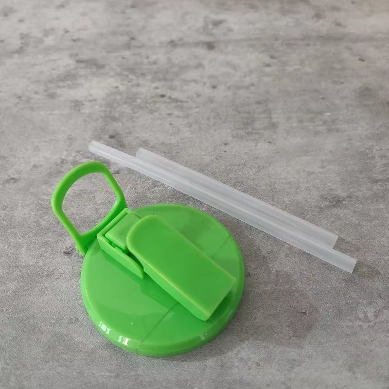 Portable Soda Can Lid with Straws