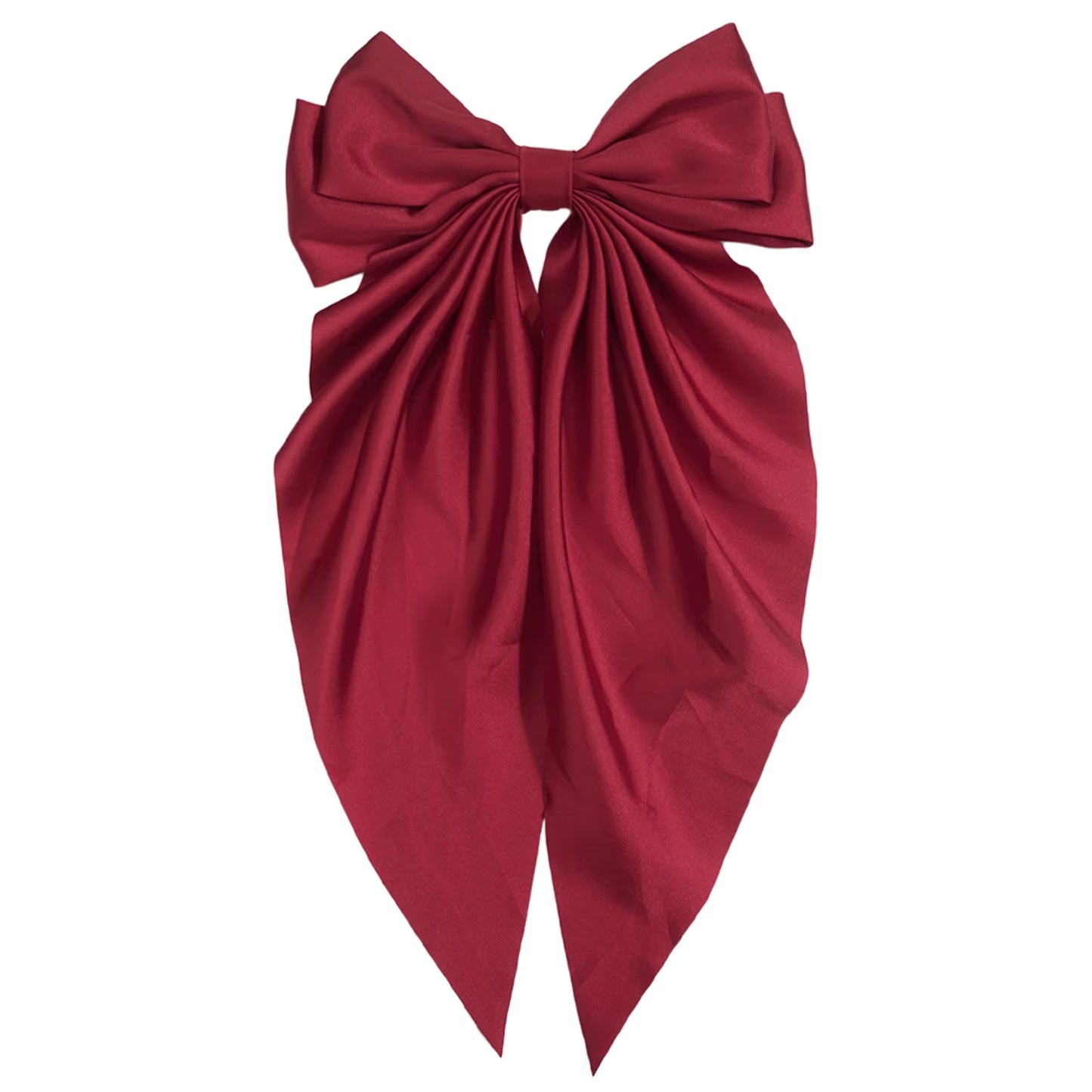 Elegant Satin Bow Hair Clip