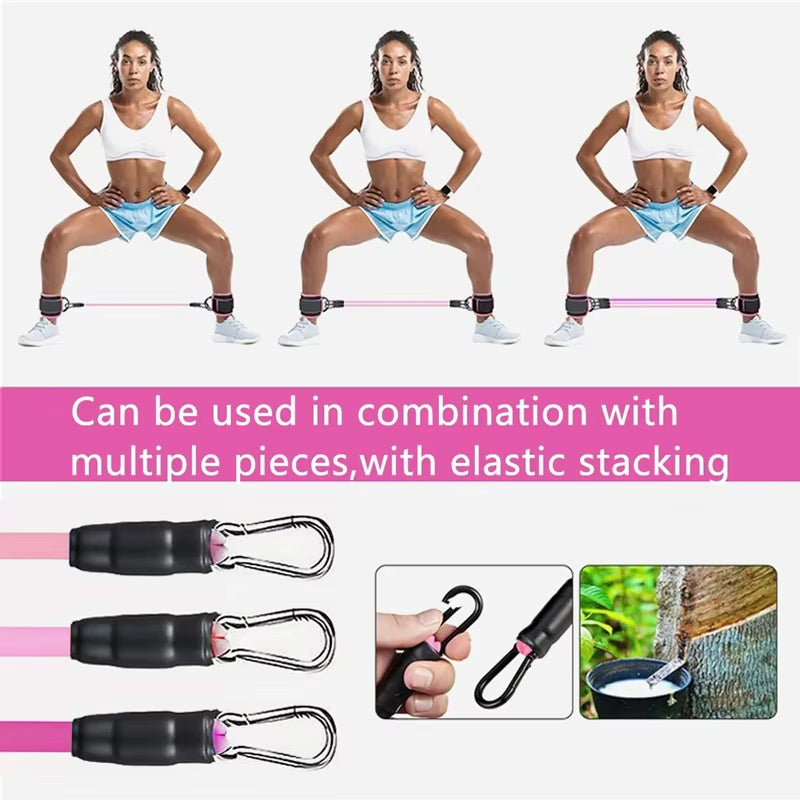 Resistance Band Set with Ankle Straps